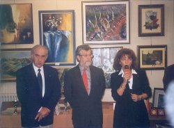 Alphonse CRPIN, Andr MOHIMONT et Eliane HURTADO,pendant les discours.